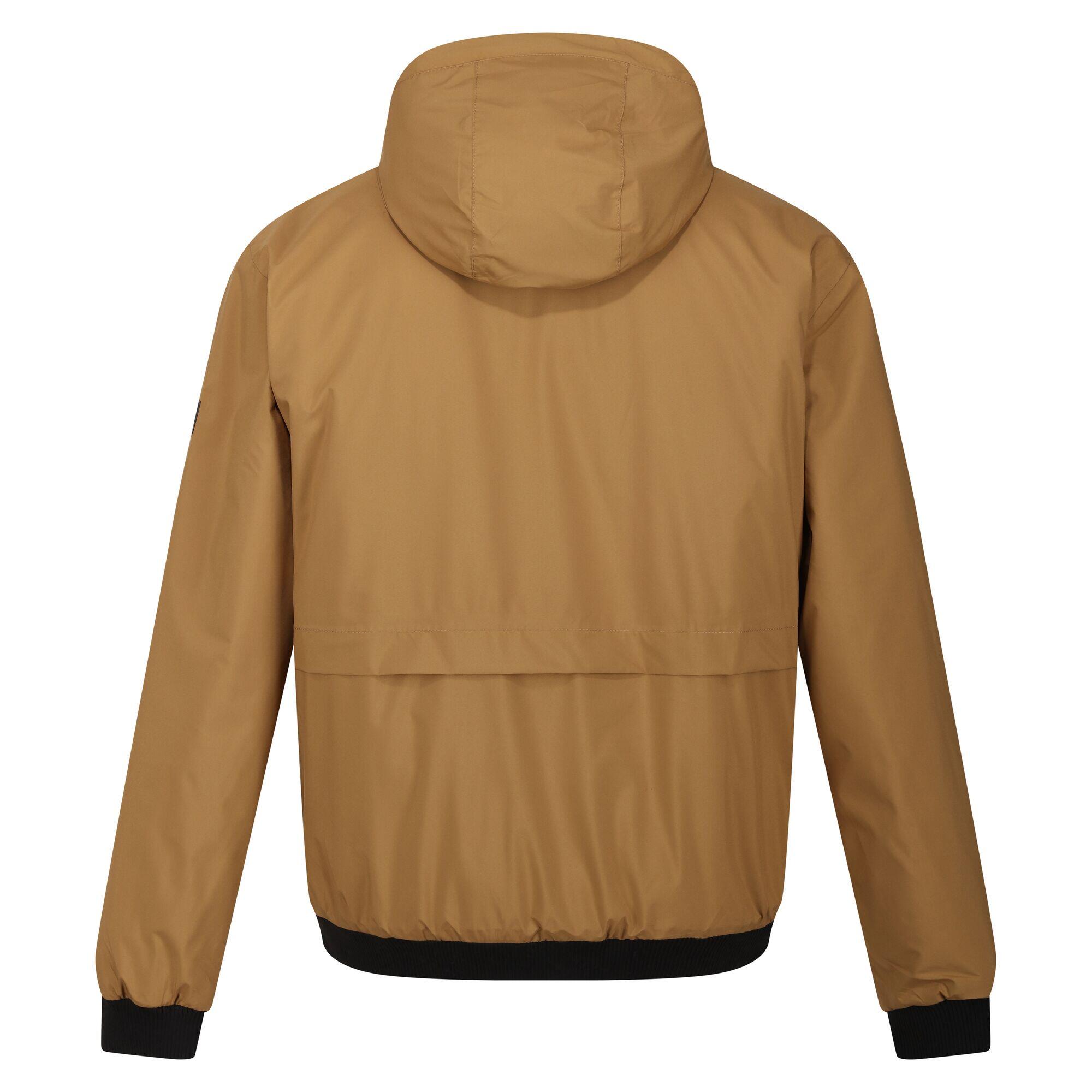 Mens Renly Hooded Waterproof Jacket (Umber) 2/5