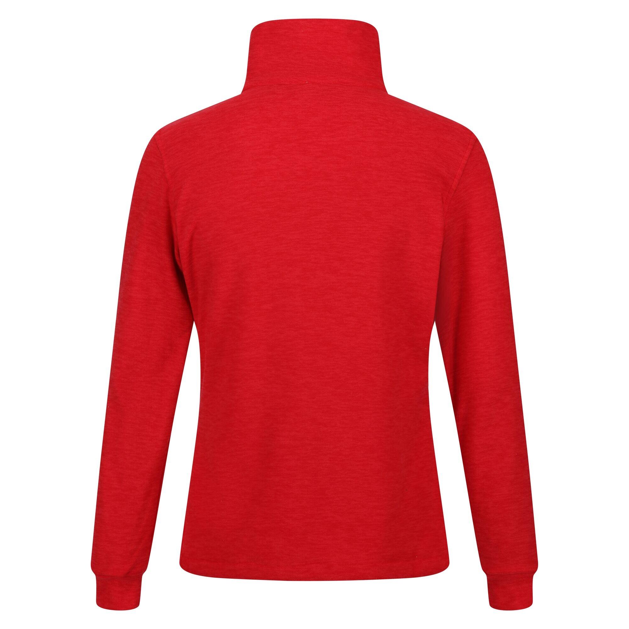 Womens/Ladies Azaelia Marl Full Zip Fleece Jacket (Miami Red) 2/5