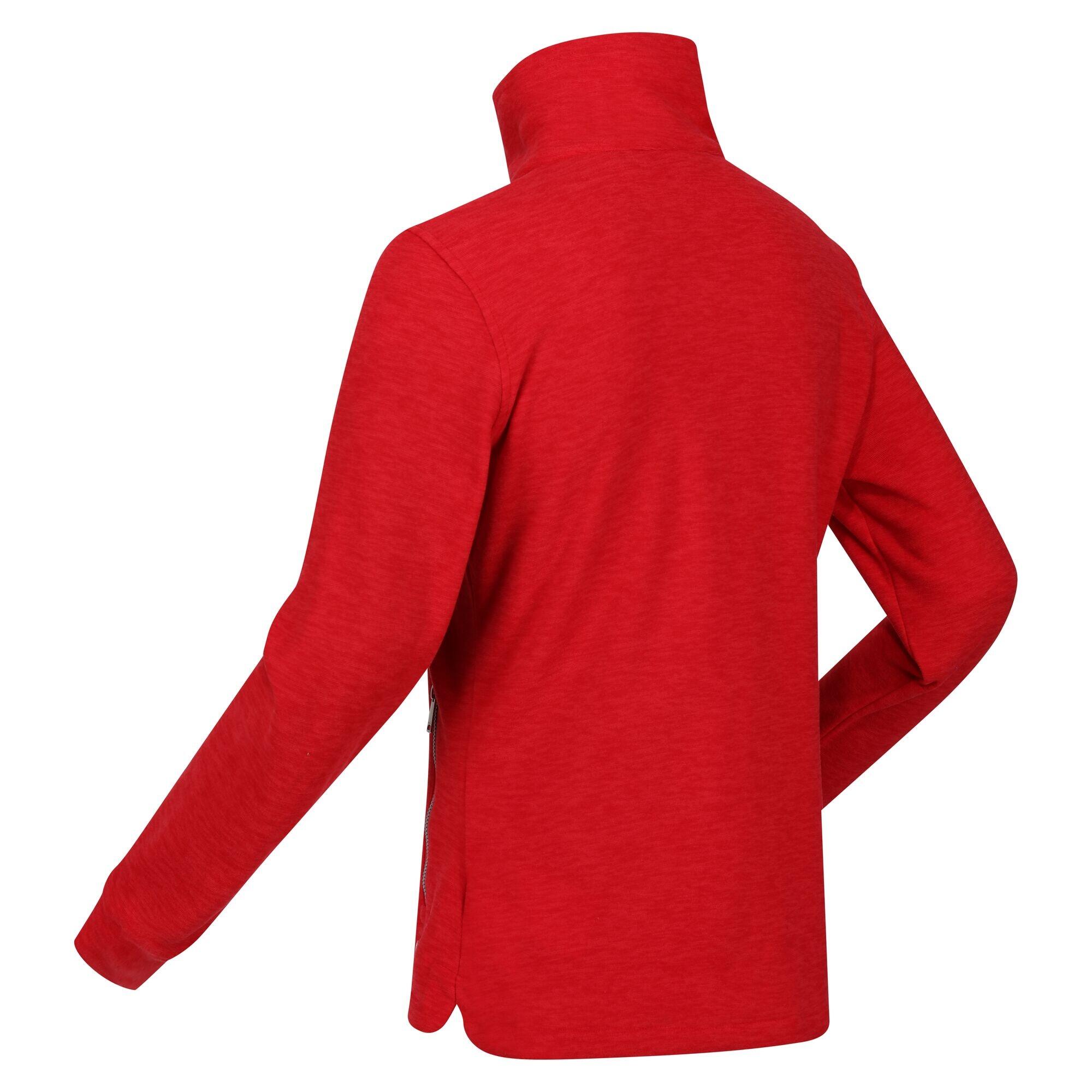 Womens/Ladies Azaelia Marl Full Zip Fleece Jacket (Miami Red) 4/5