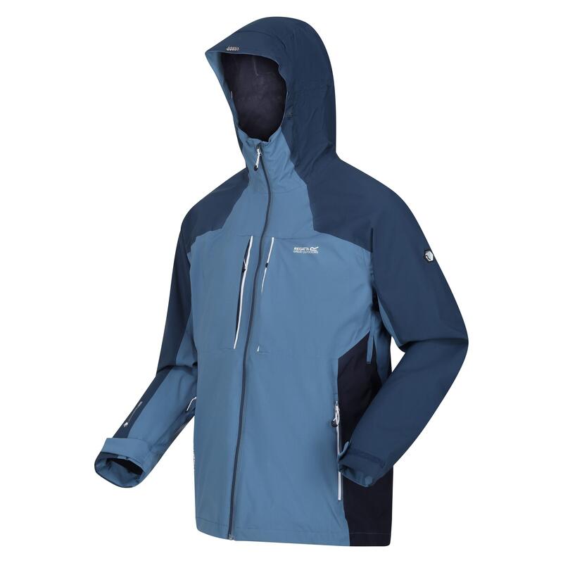 Chaqueta Impermeable Raddick para Hombre Estelar, Ola Azul