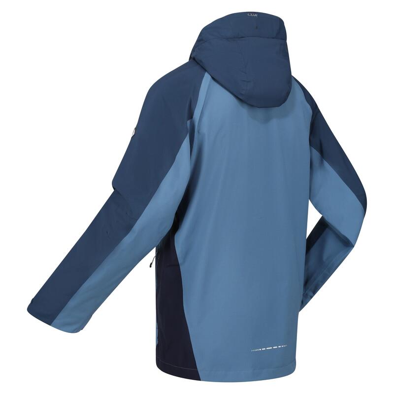 Chaqueta Impermeable Raddick para Hombre Estelar, Ola Azul