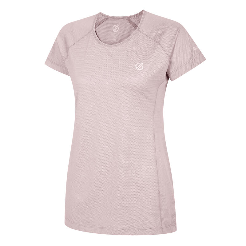 Camiseta Corral Jaspeada para Mujer Rosa Dusky