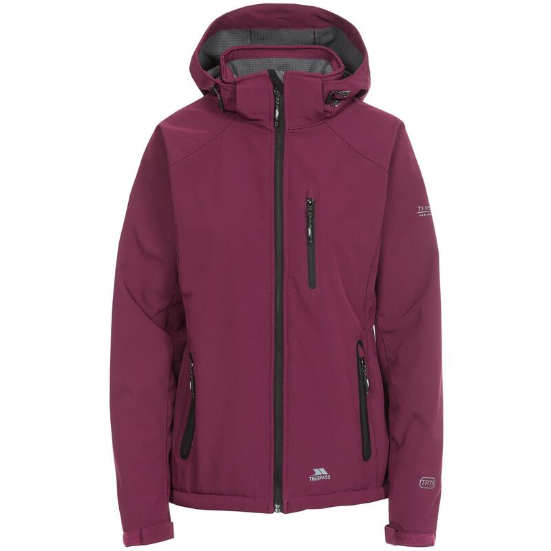 Softshelljacke Bela II, wasserdicht Damen Weinrot