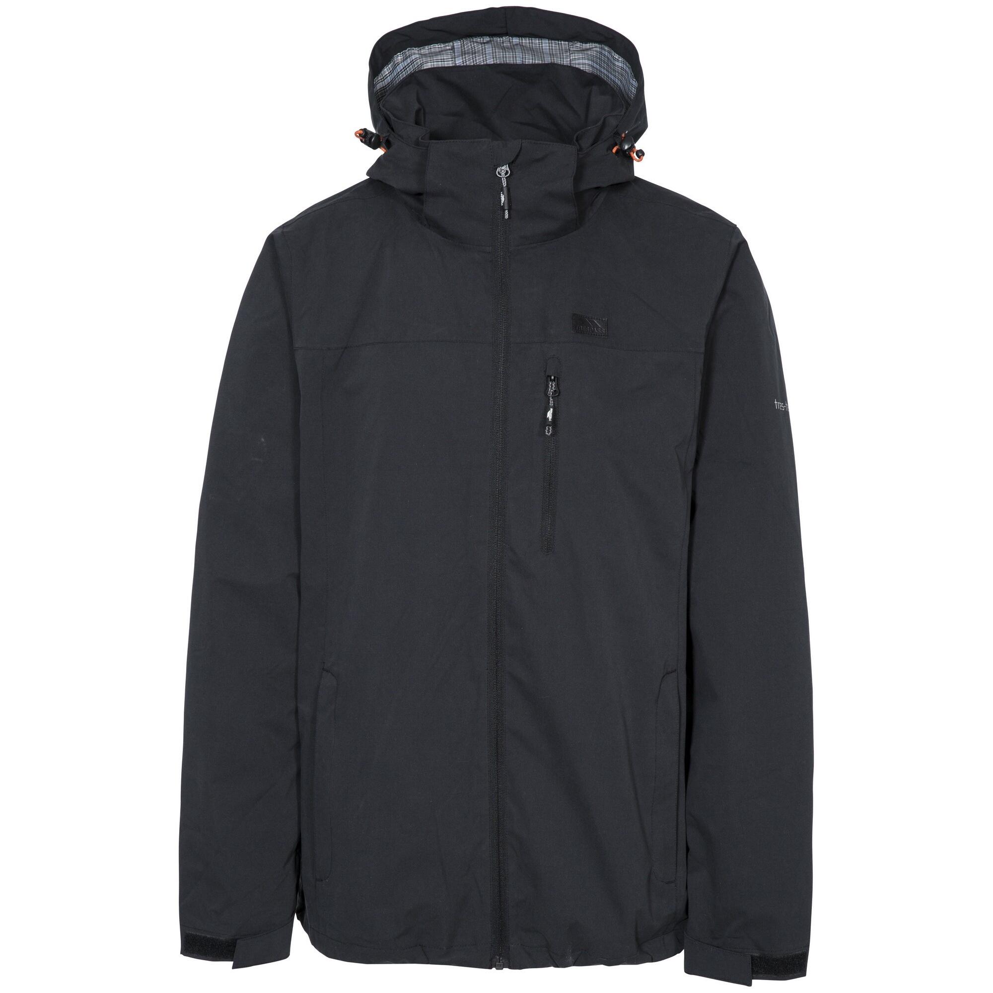 Trespass - Veste Imperméable Weir Homme (noir) - Coupe-pluie - Noir - S - Decathlon
