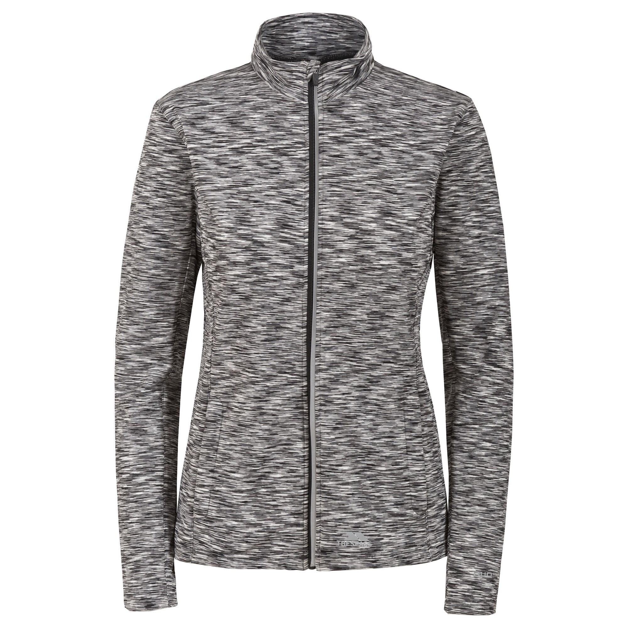 TRESPASS Womens/Ladies Indira Long Sleeve Full Zip Active Top (Grey Marl)