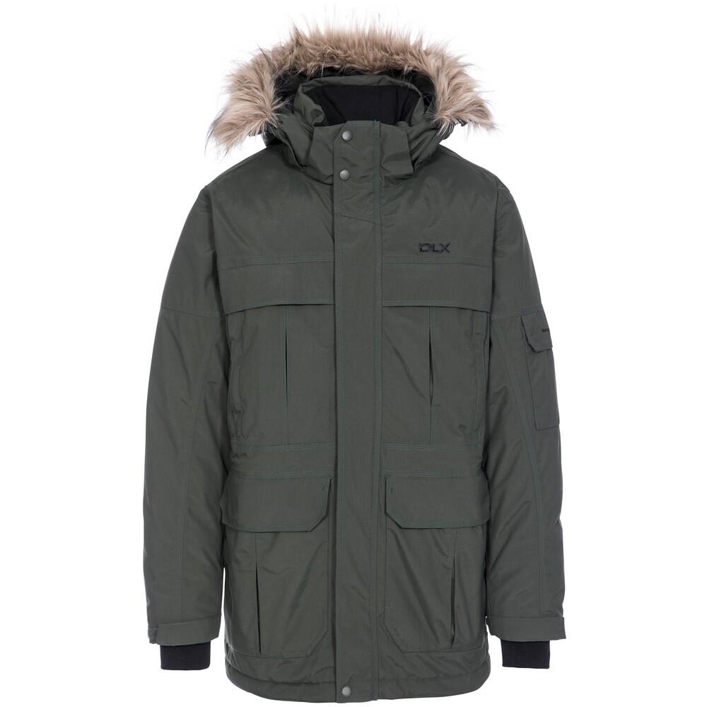 TRESPASS Mens Highland Waterproof Parka Jacket (Olive)