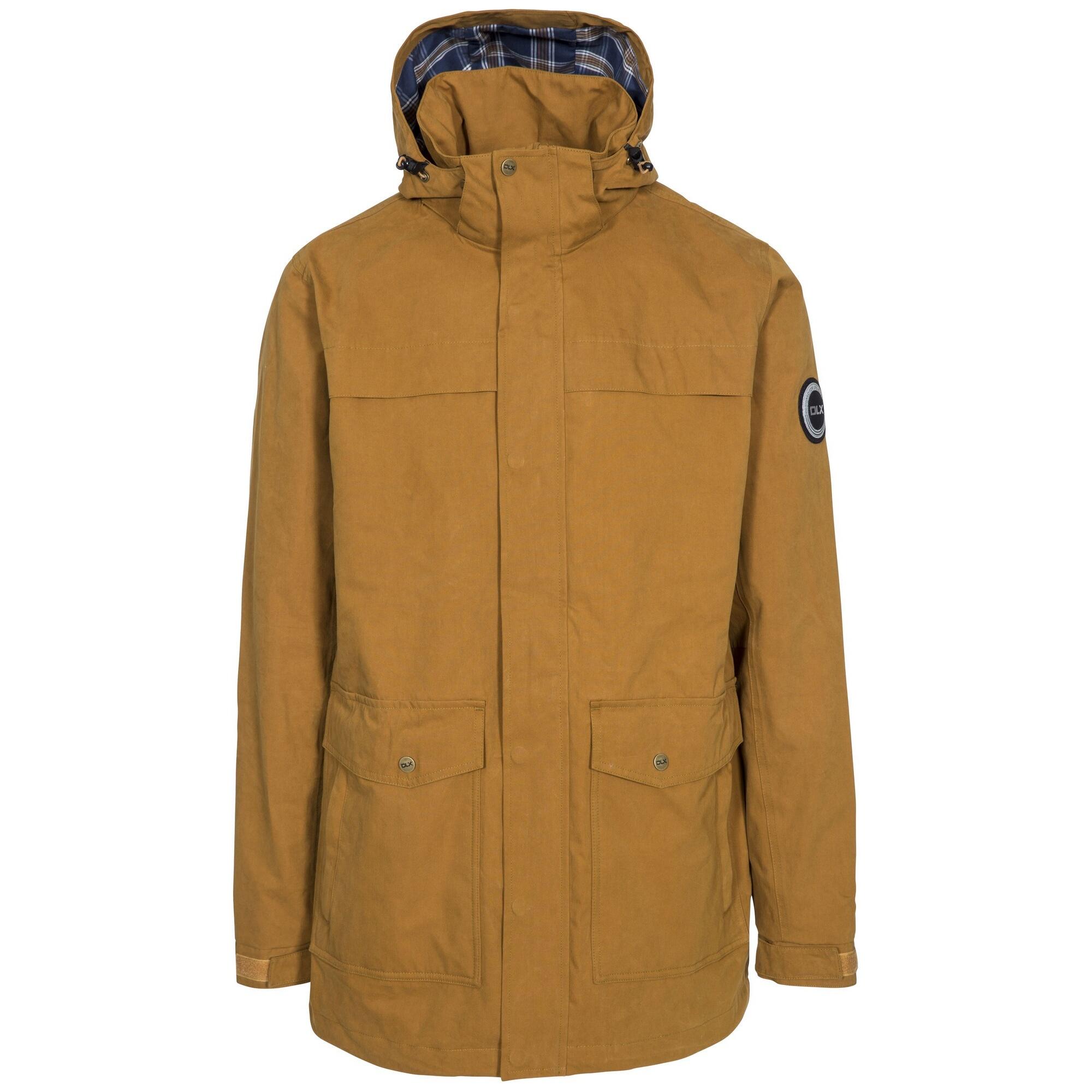 TRESPASS Mens Rowland Waterproof Jacket (Golden Brown)