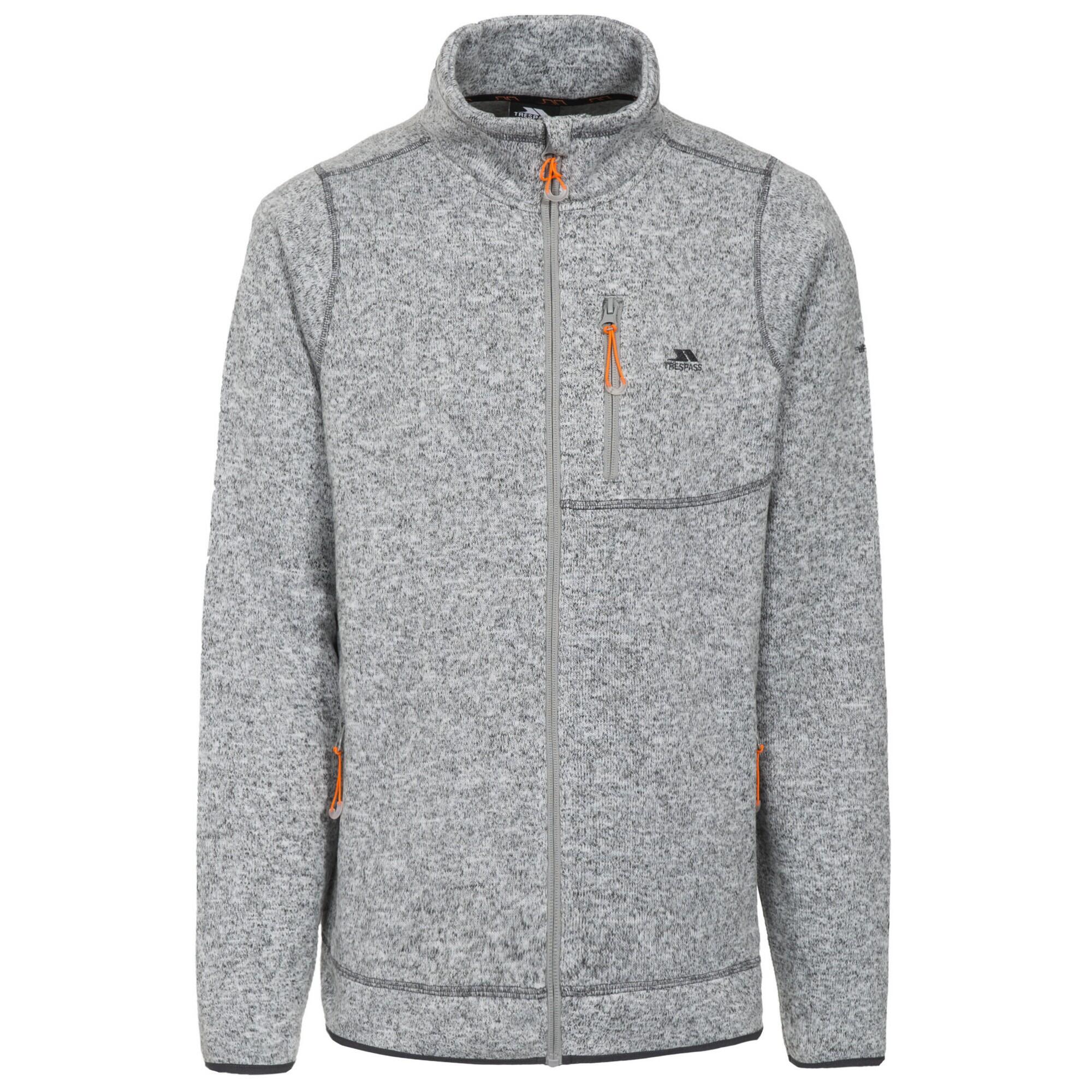 Uomo Pile Wallow con zip (grigio erica)