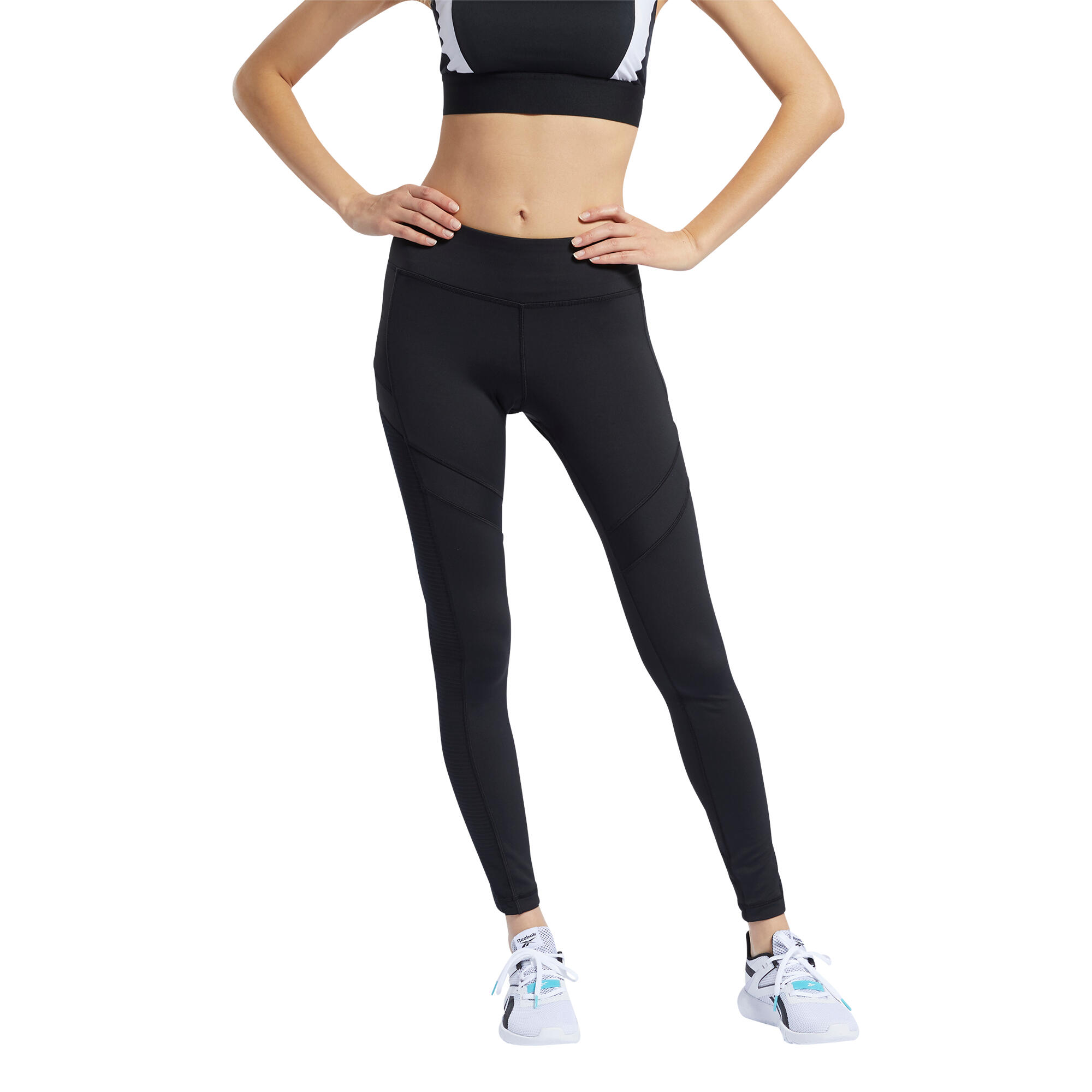 Spodnie do biegania damskie Reebok Wor Mesh Tight 2/5