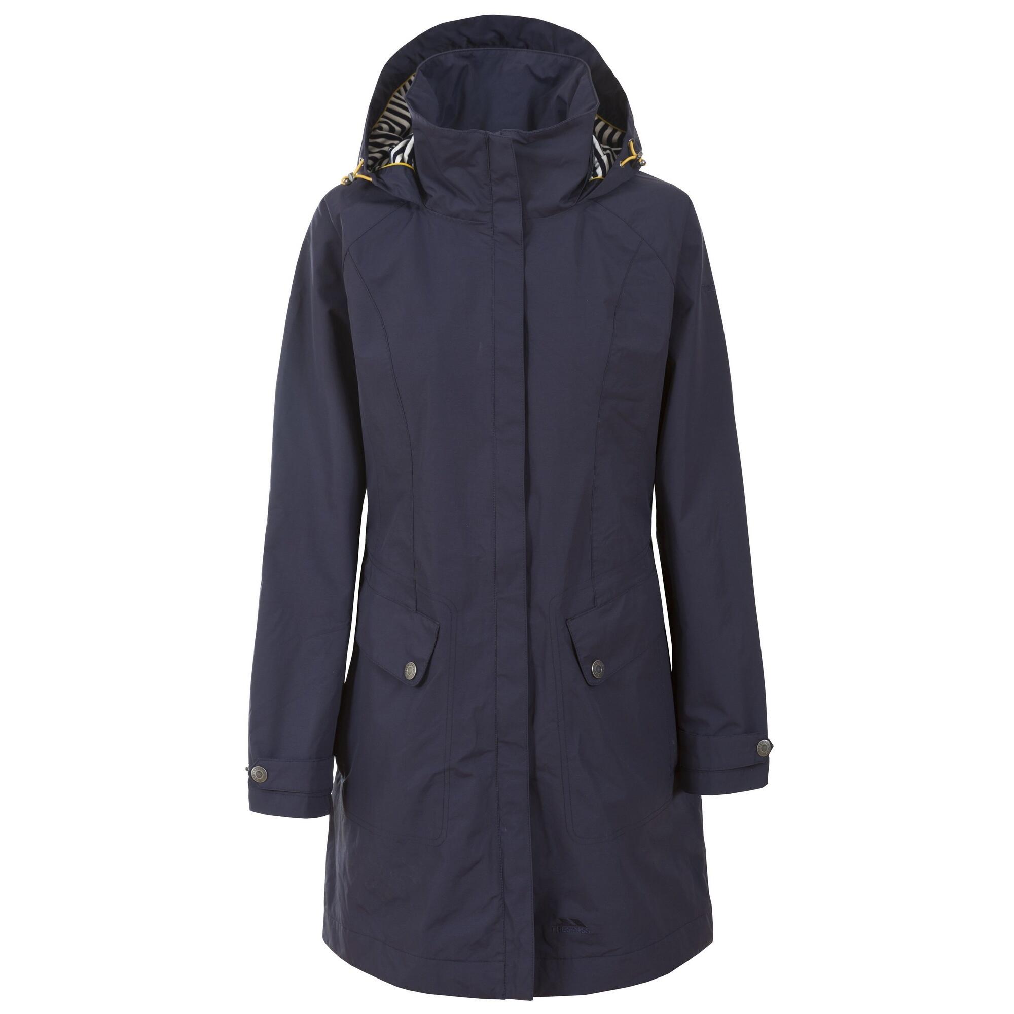 TRESPASS Dames Rainy Day Waterproof Jas (Zwart)