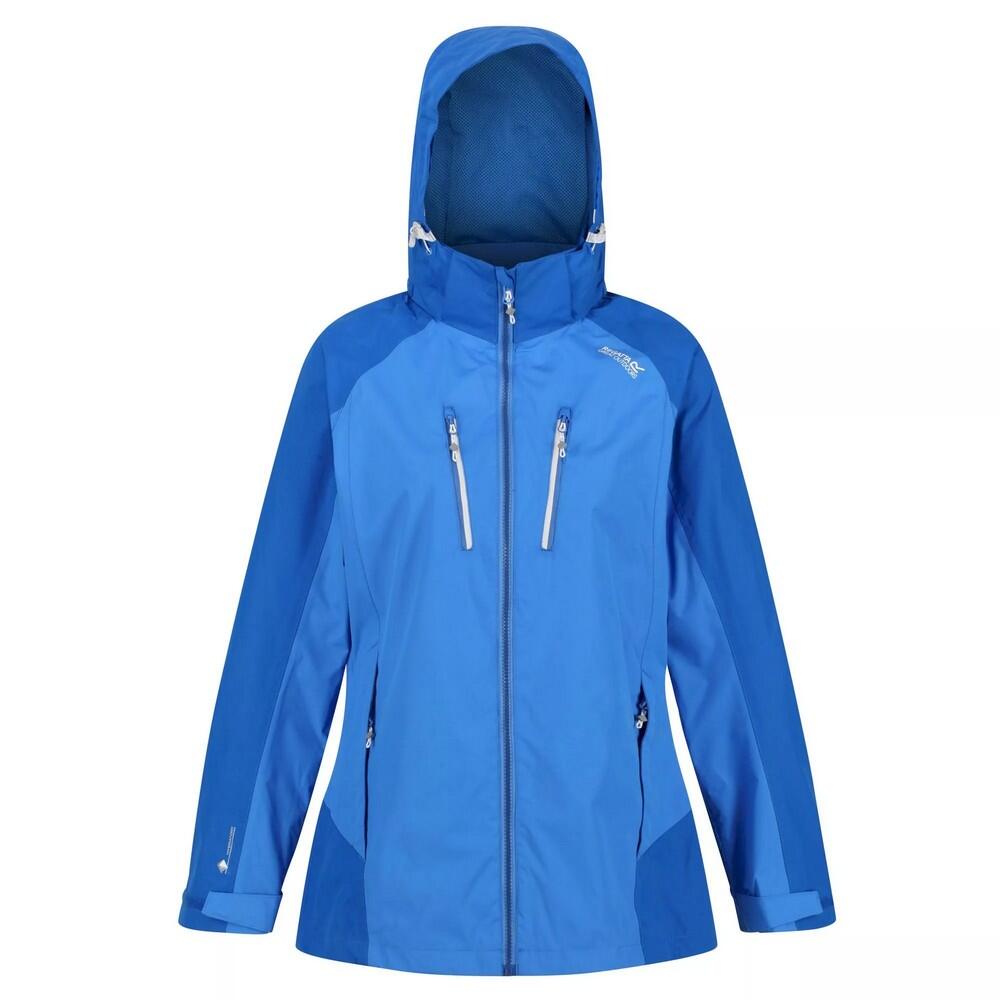 REGATTA Womens/Ladies Calderdale IV Waterproof Jacket (Sonic Blue/Lapis Blue)