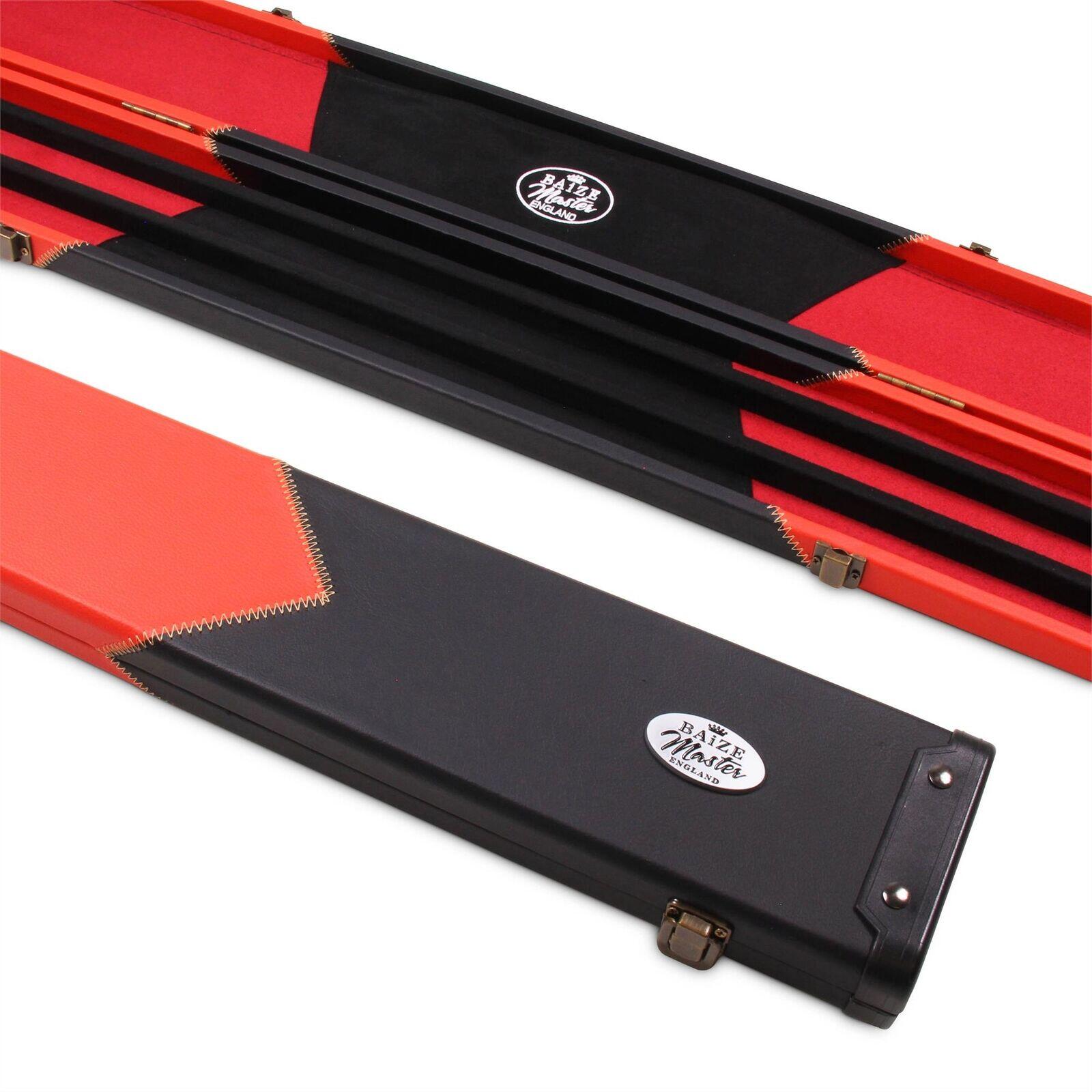 FUNKY CHALK Baize Master 1 Piece WIDE RED ARROW Snooker Pool Cue Case - Holds 3 Cues