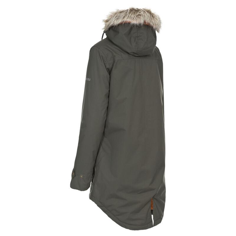 "Clea" Parka Wasserfest für Damen Khaki dunkel