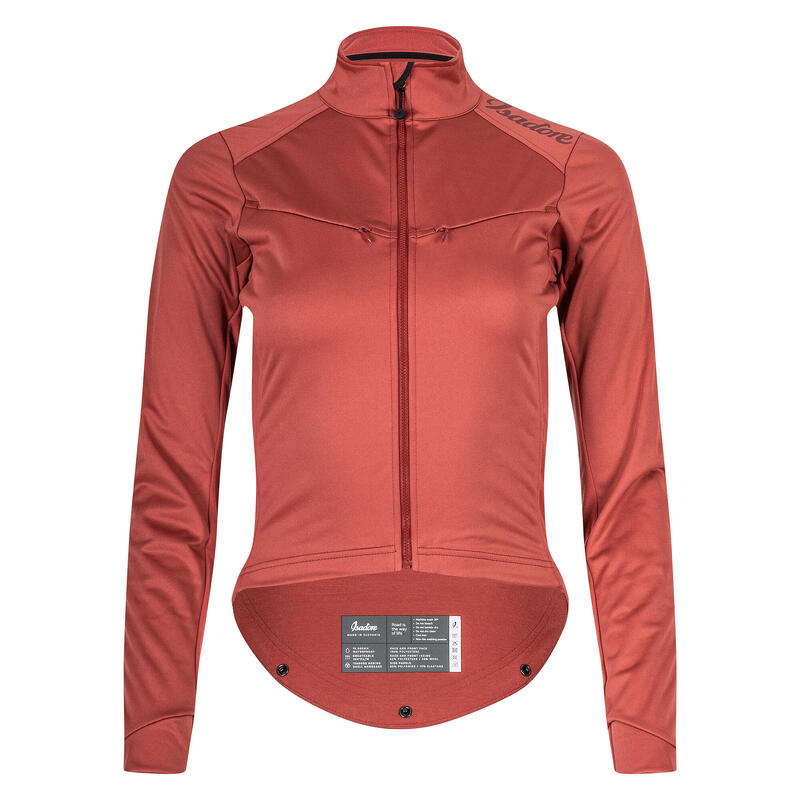 Dames wieler Jas Softshell Winter Met Ingebouwde OSRAM Lampen Marsala