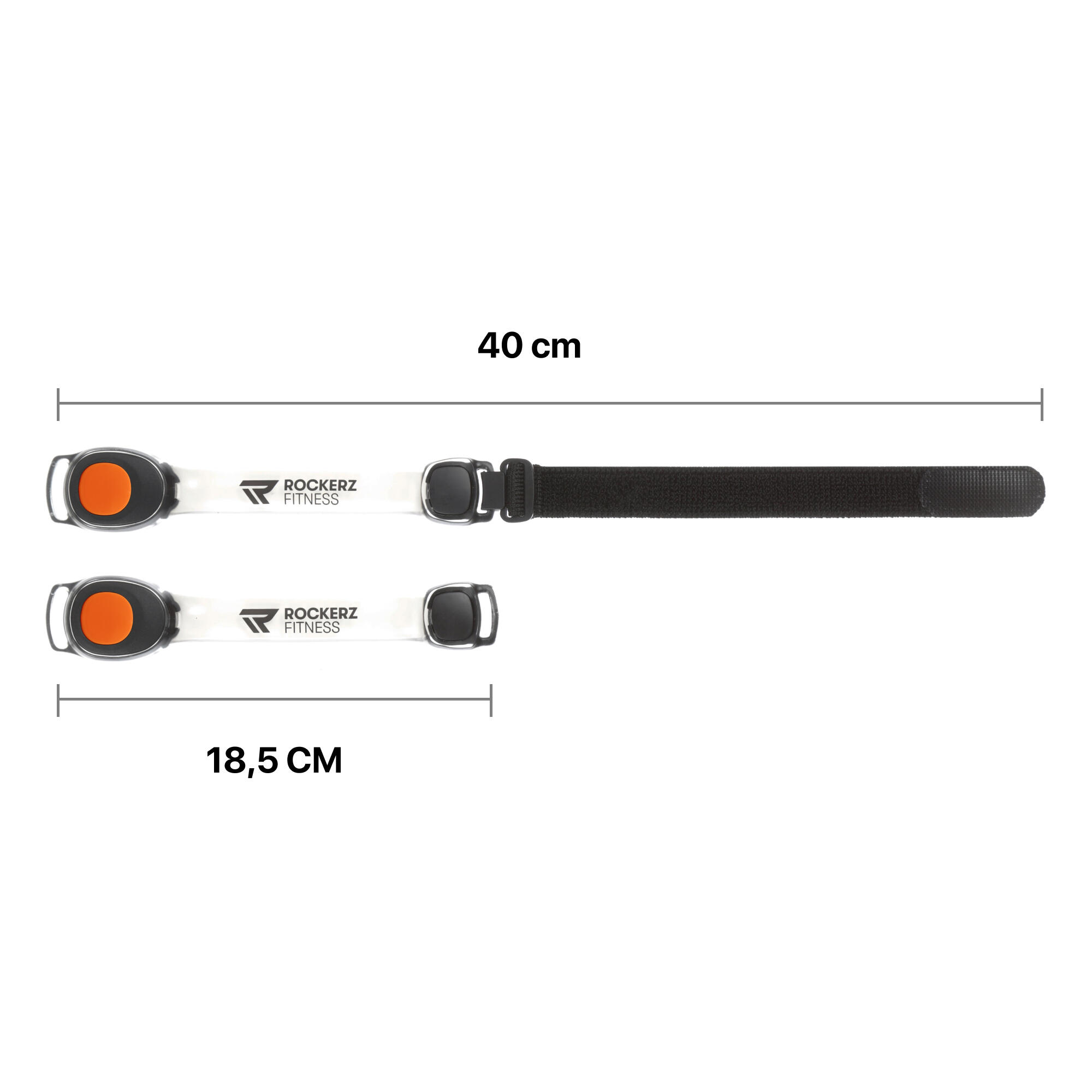 Éclairage de course – LED – Orange – À porter autour des bras 6/7