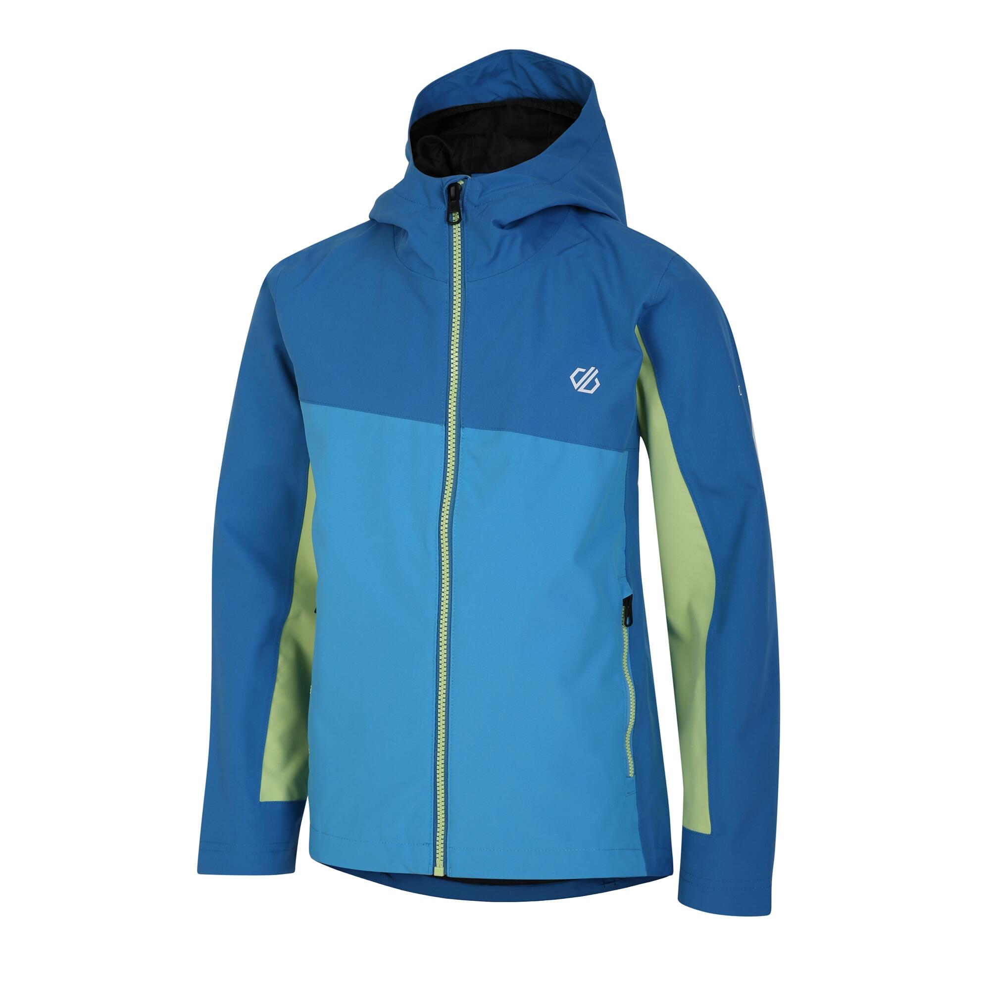 "Explore" Jacke, wasserfest für Kinder Tiefseeblau/Wellenritt Blau/Leuchtend 3/5