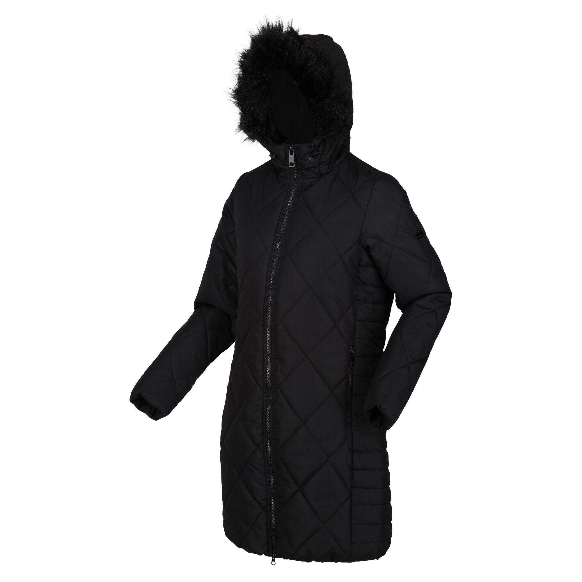 Womens/Ladies Fritha II Insulated Parka (Black) 3/4