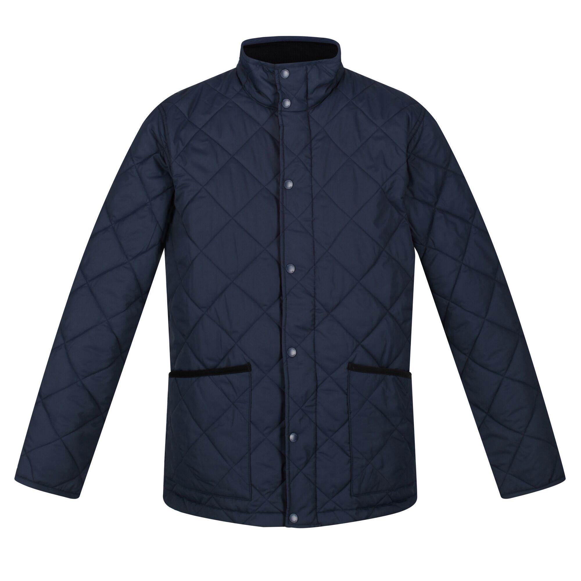 Mens Londyn Quilted Insulated Jacket (Navy) 1/5