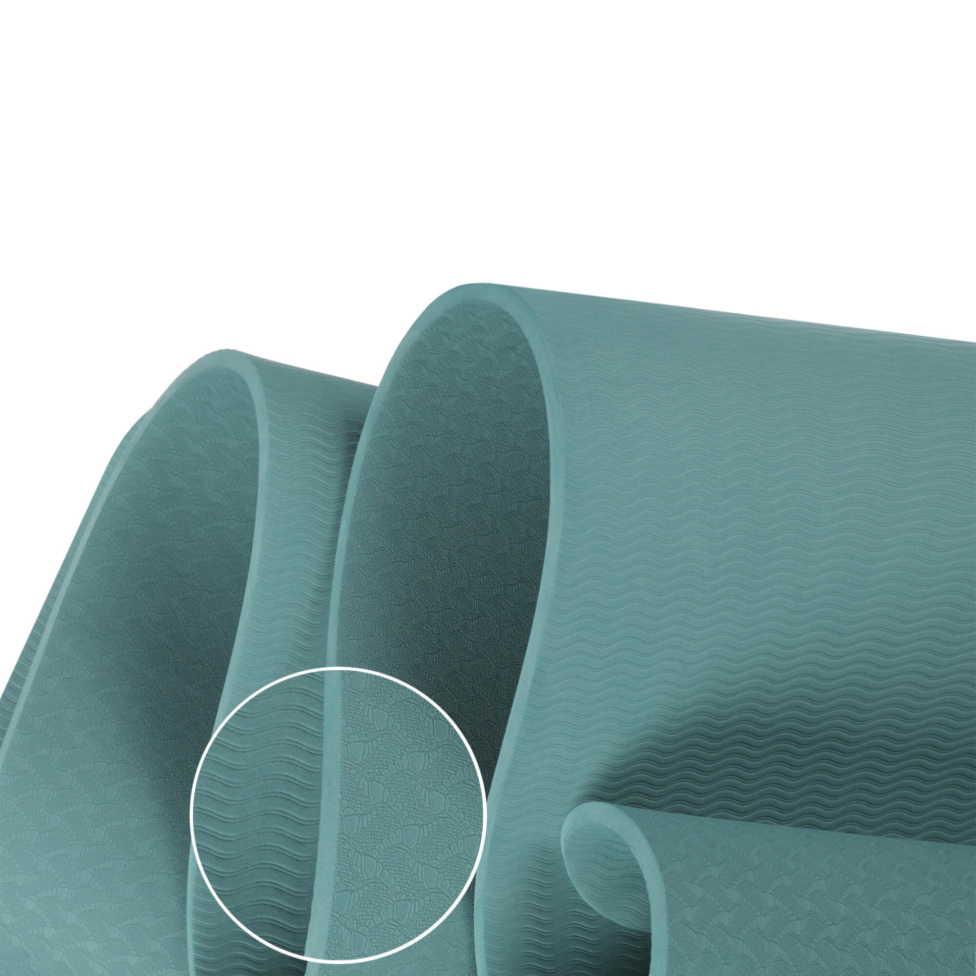 Tapis de Yoga – Fitness & Sport – Antidérapant – TPE – Couleur Bleu Pétrole 6/7