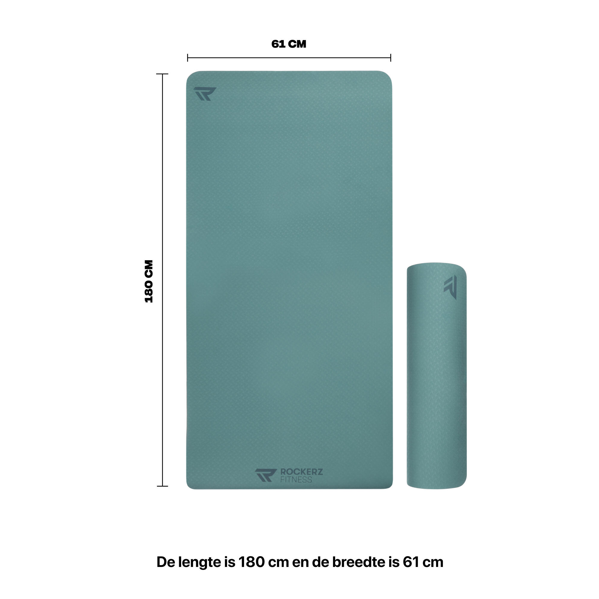Tapis de Yoga – Fitness & Sport – Antidérapant – TPE – Couleur Bleu Pétrole 5/7