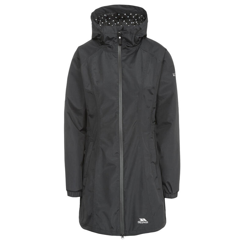 Chaqueta impermeable para mujer Negro