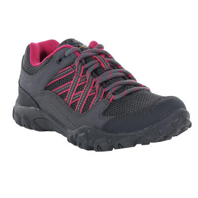 Edgepoint waterdichte wandelschoenen voor kinderen/kinderen (staal/roze fusie)