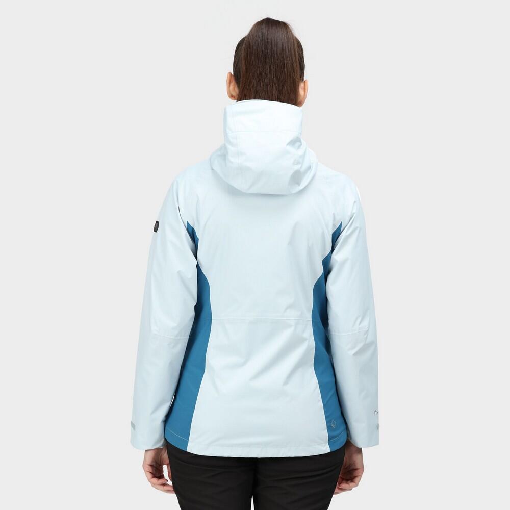 Womens/Ladies Highton Stretch II Waterproof Jacket (Ice Blue/Blue Sapphire) 3/5