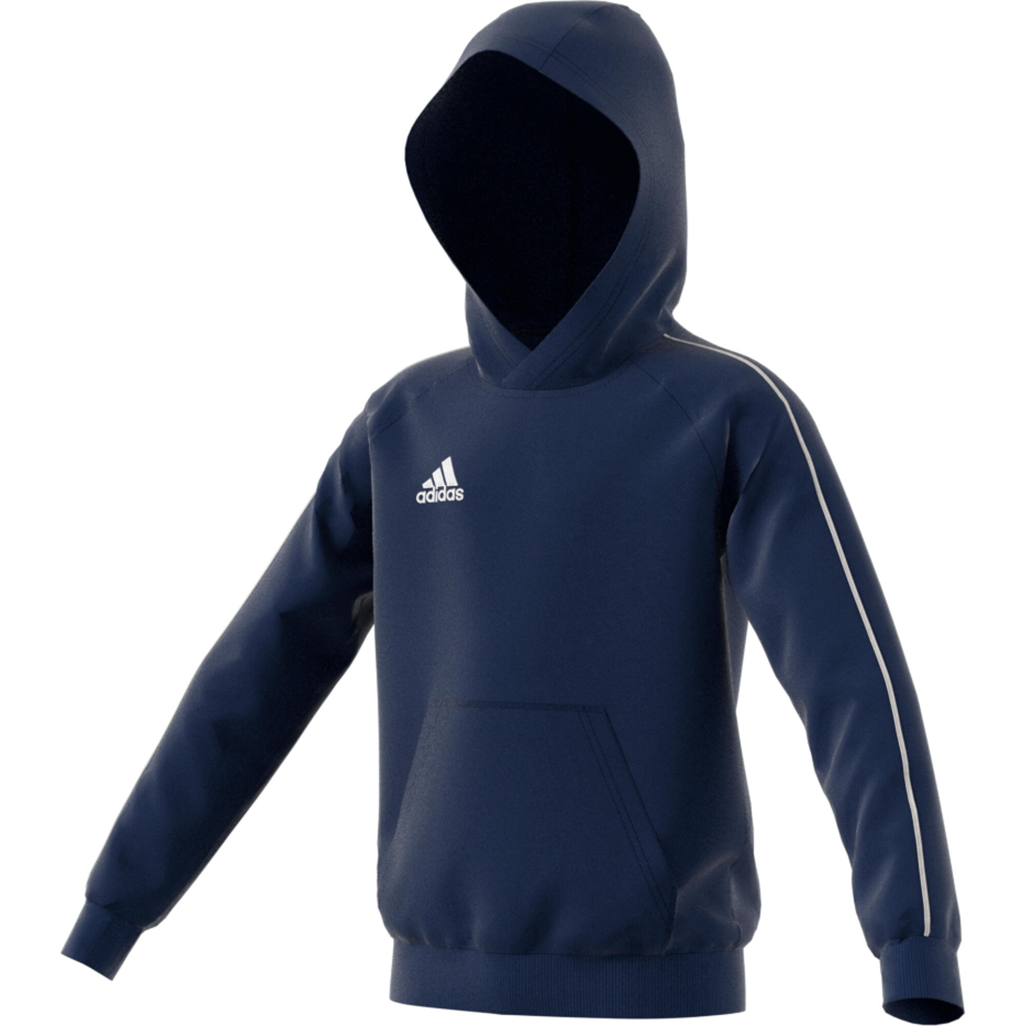 Felpa con cappuccio junior ( fleece) adidas blu 5/5