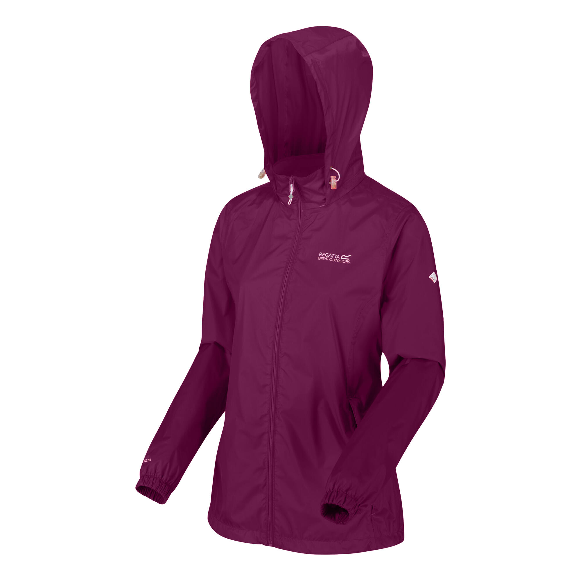 Veste Imperméable À Capuche CORINNE Femme (Amarante) 3/4