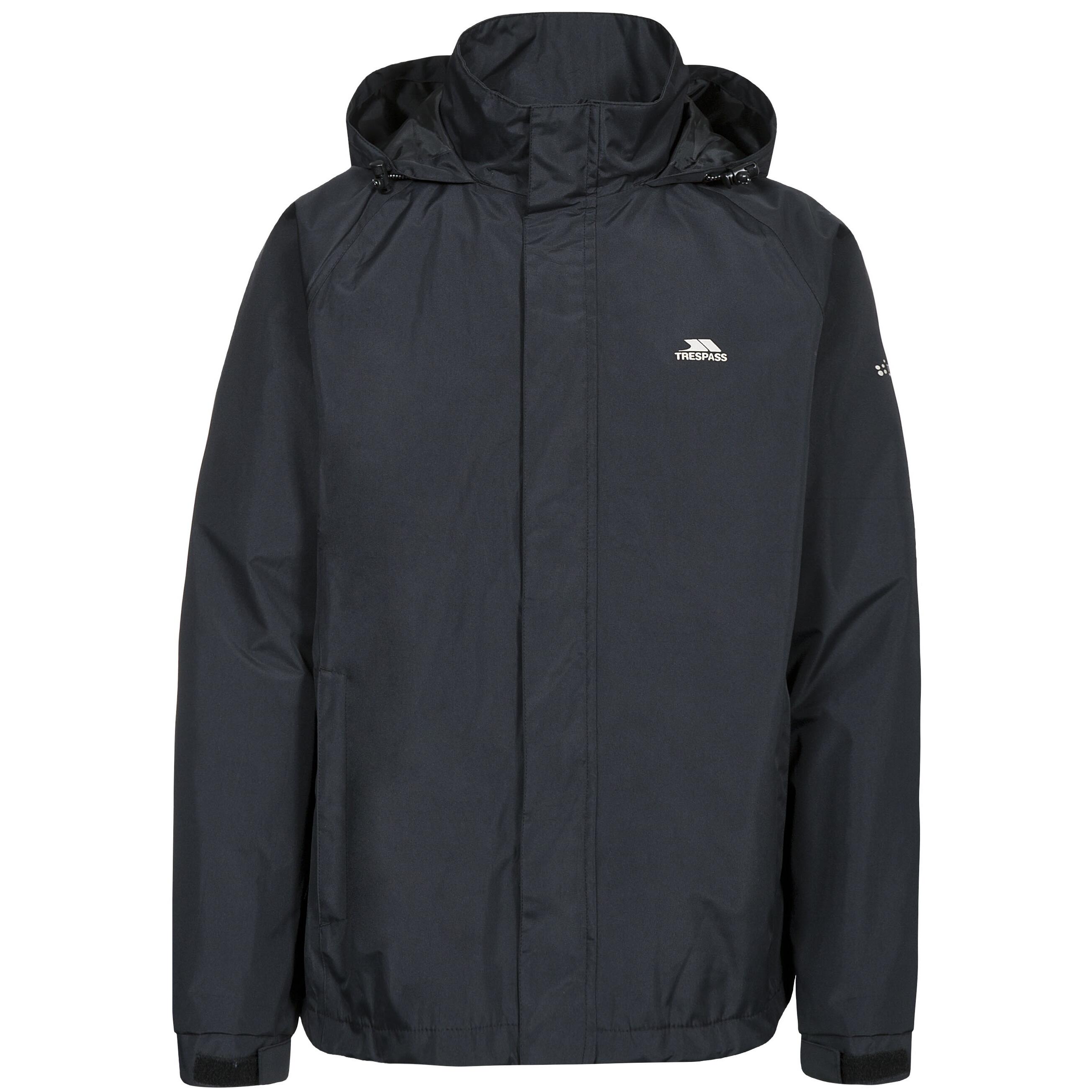 TRESPASS Nabro II Giacca Impermeabile Uomo Trespass Nero