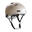 Skater fietshelm met voor- en achterlicht | Kleur Zand L 57-61cm | EN1078