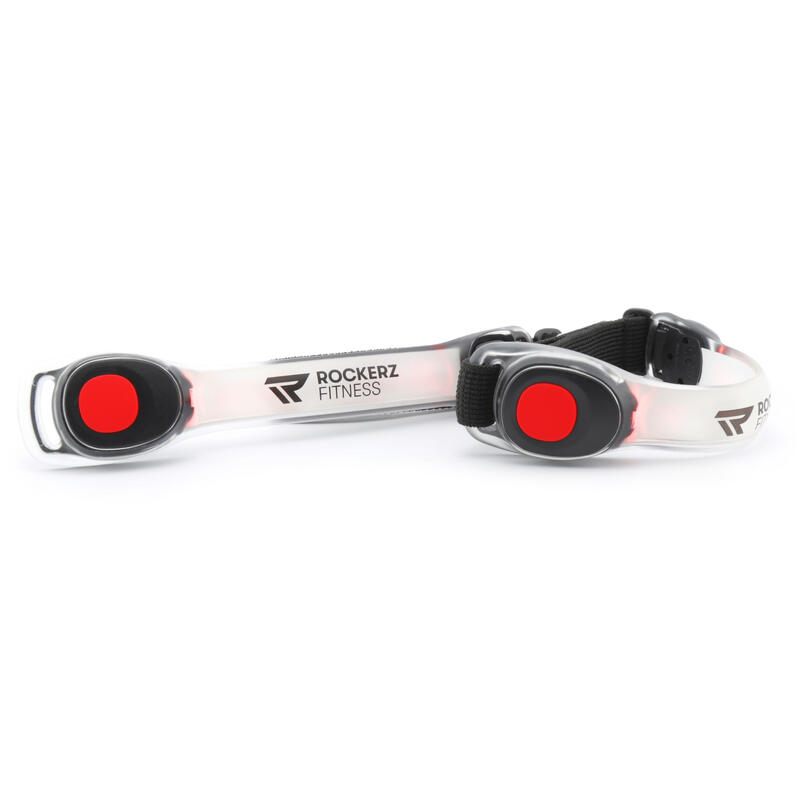 Illuminazione da corsa - Luci da corsa con batterie - Set di 2 - Colore: Rosso