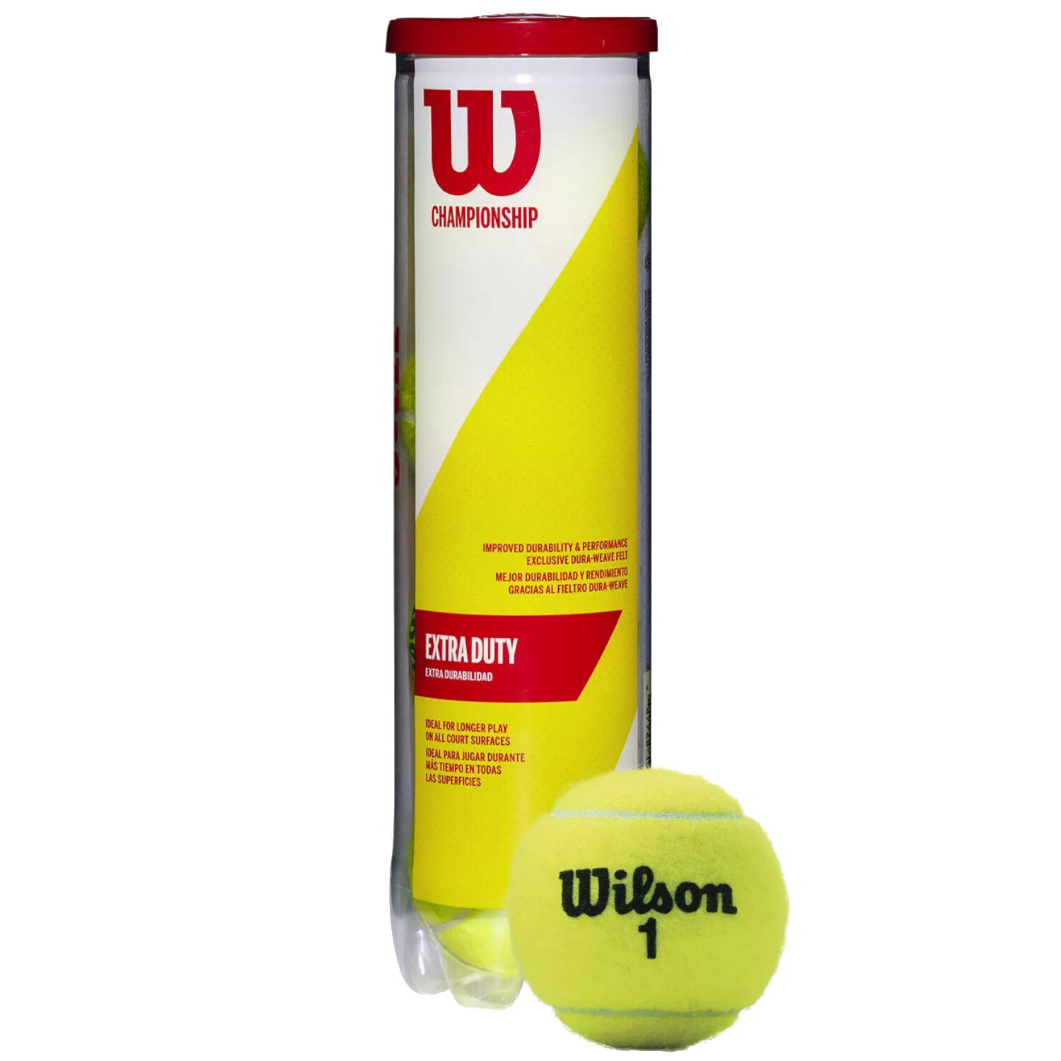 WILSON Tennis balls Championship 4 Pack Tennis Ball
