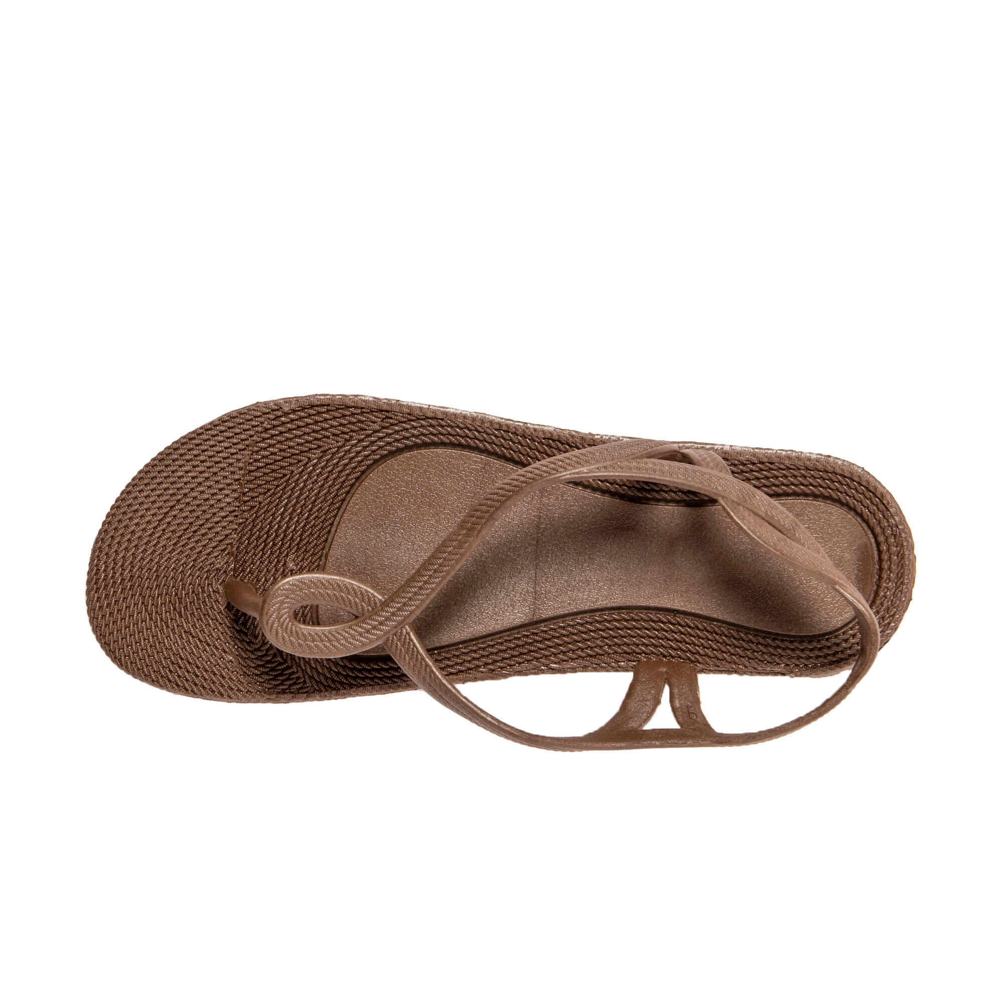 Brasileras Teenslippers Vrouwen Bruin rubberen zool 5/7