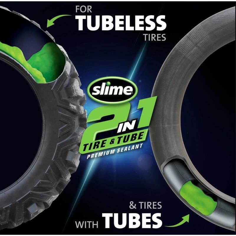 Scellant pour pneu et chambre à air Slime 2 en 1