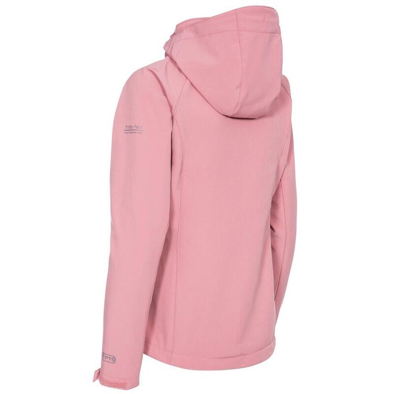 Chaqueta Softshell Bela II de Impermeable para Mujer Rosa Polvo