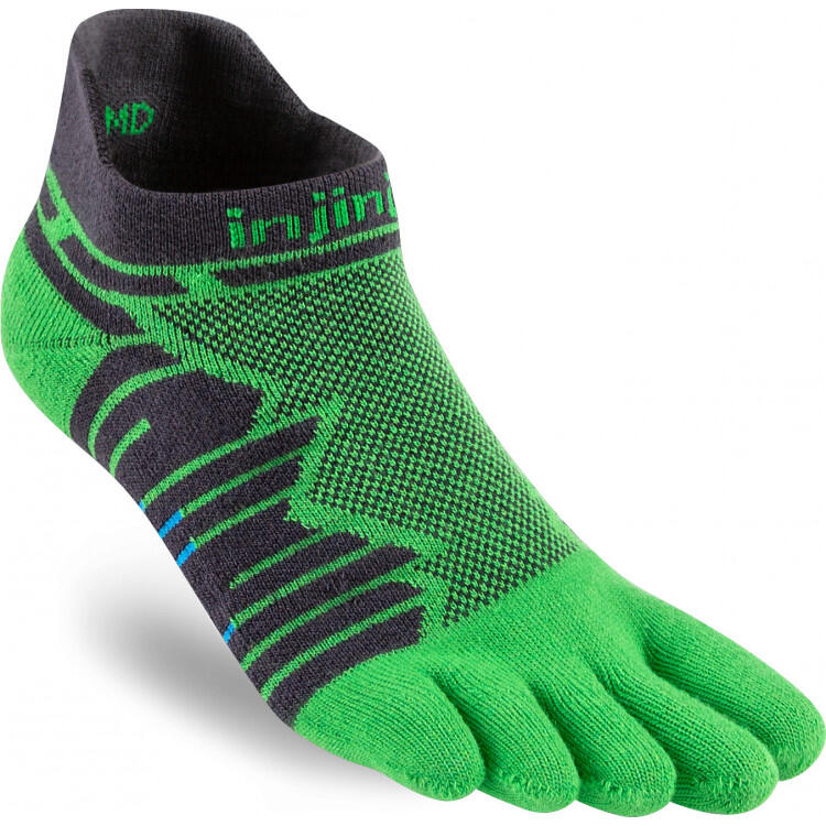 Injinji - Chaussettes À Orteils De Running Ultra Run No-show Coolmax Unisexe - Chaussettes - Vert - Decathlon