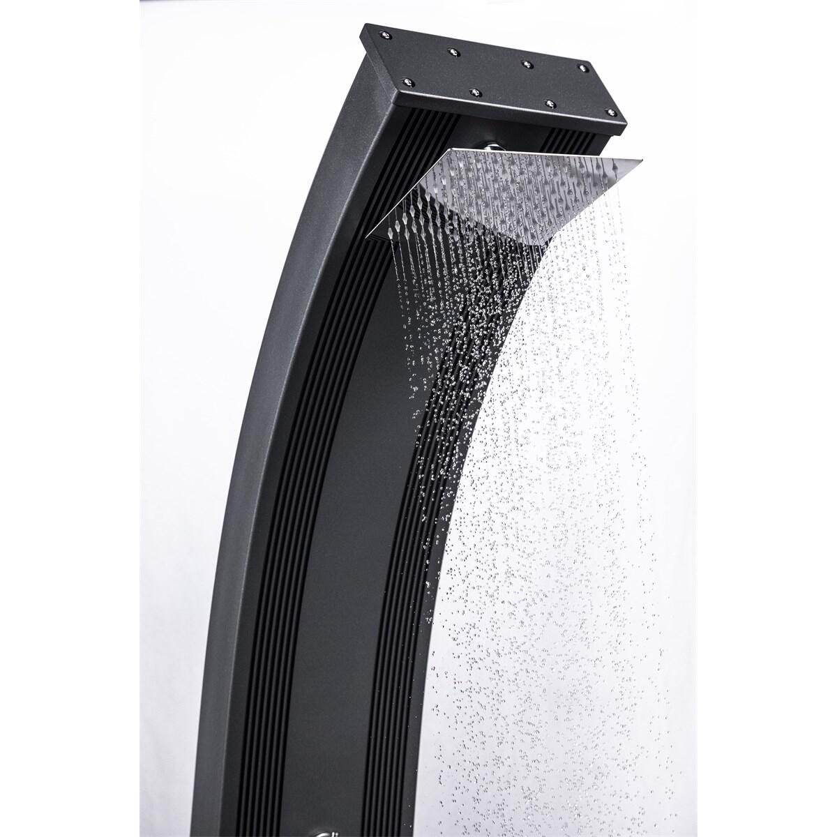 Prysznic hybrydowy Dada Curve 40L z obrotowym podkładem - Aluminium - 228 cm 4/7