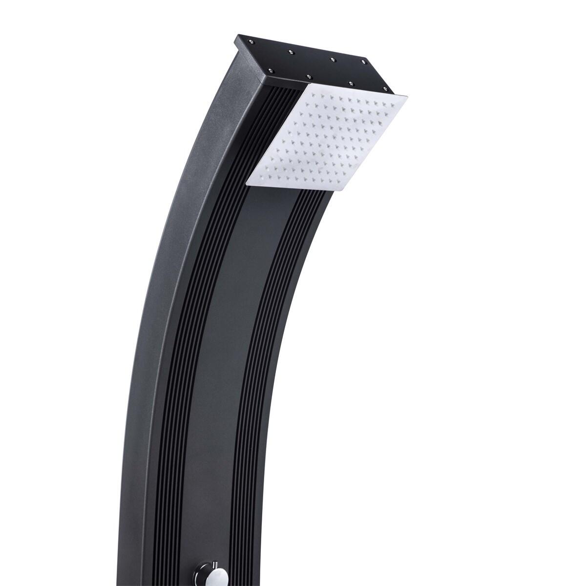 Prysznic hybrydowy Dada Curve 40L z obrotowym podkładem - Aluminium - 228 cm 2/7