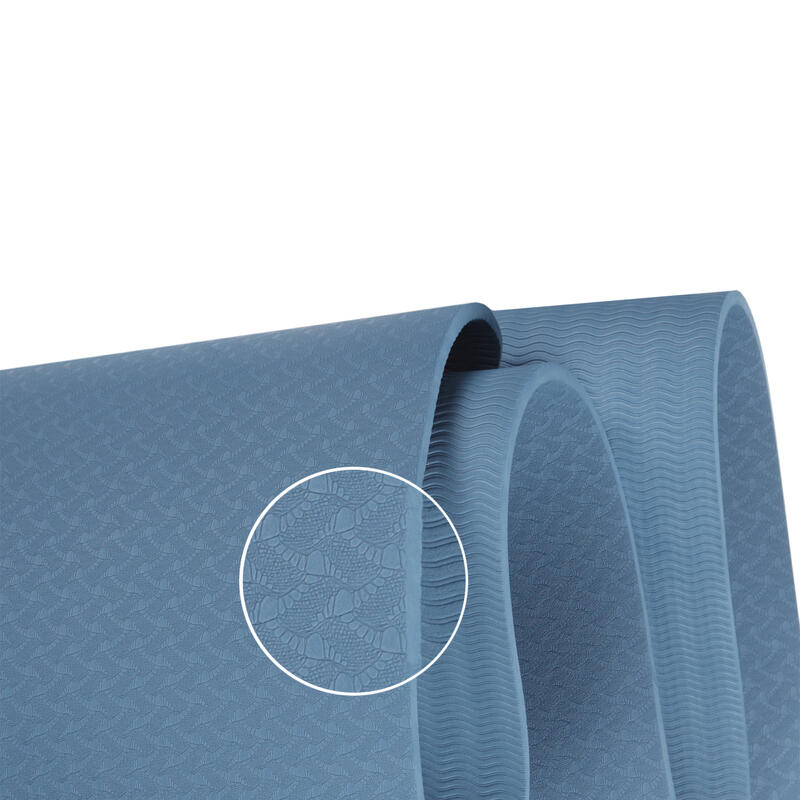 Yoga mat - Fitness en sportmat - Anti slip - Eco TPE materiaal - Kleur: Blauw