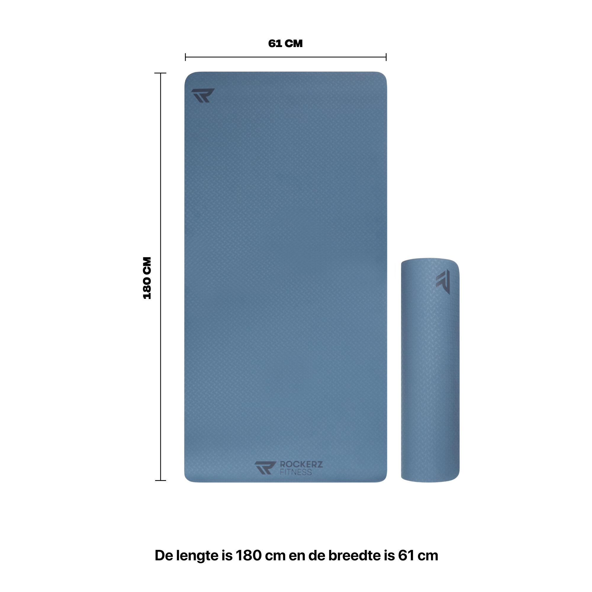 Tapis Yoga - Tapis de yoga - Tapis de sport - Tapis de yoga antidérapant - Bleu 5/8