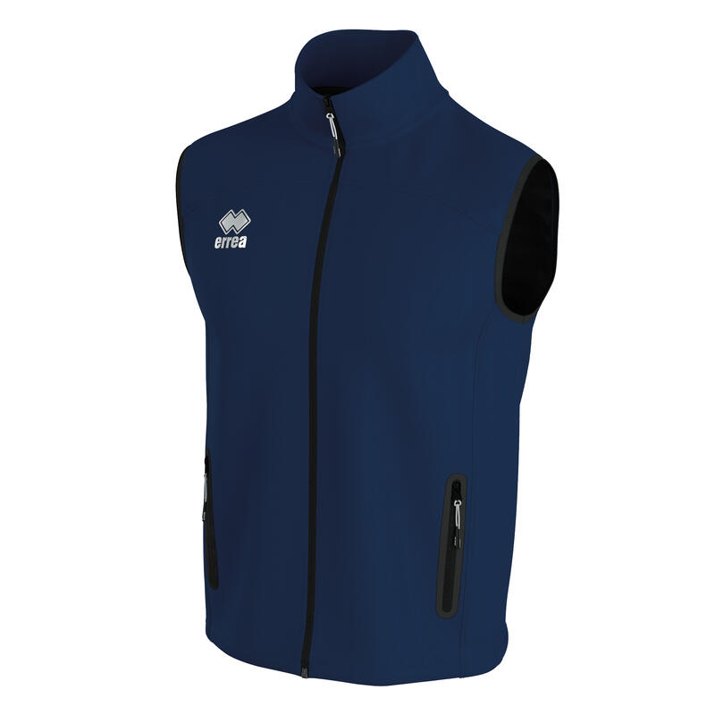 Errea Loky Mouwloos Trainingsjack Jr 00090 Blauw Volwassenen