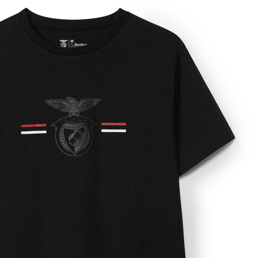 Grand T-shirt noir classique avec logo pour hommes 3/3