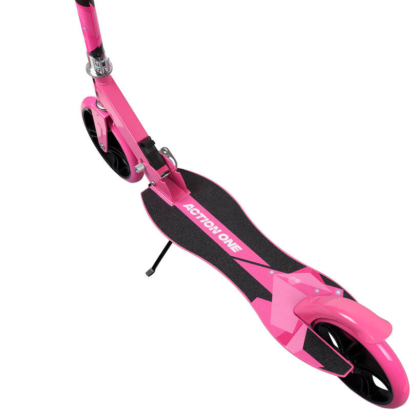 Nitro Pink összecsukható roller kitámasztóval, 200 mm-es kerekek, rózsaszín