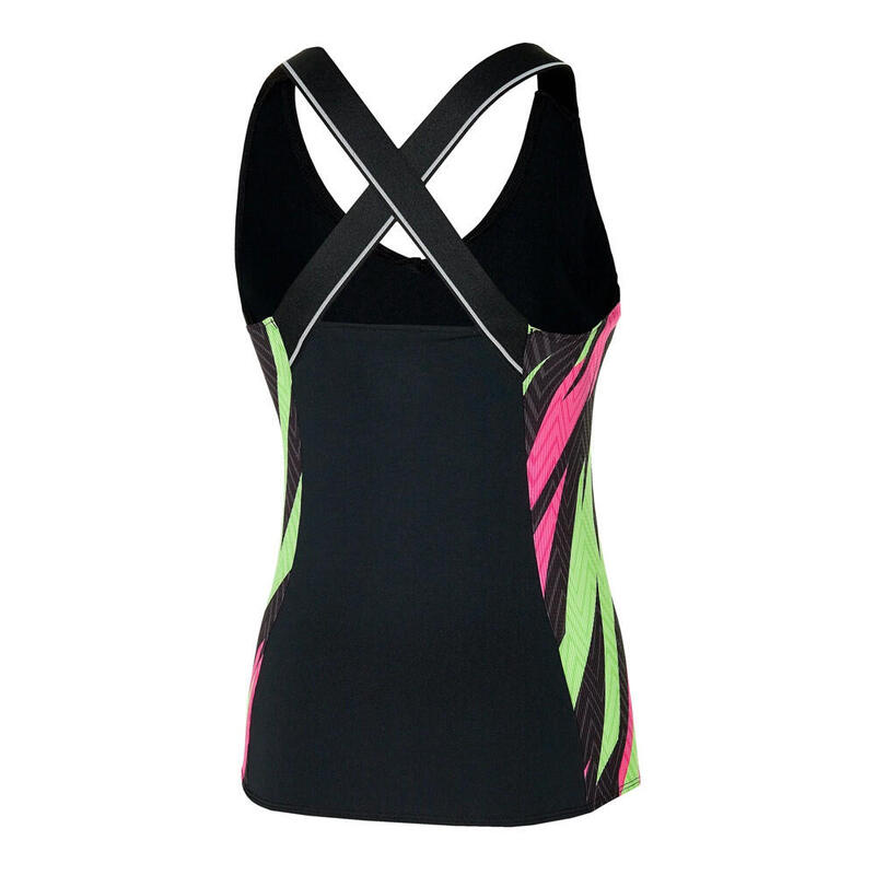 Débardeur De Tennis Noir Femme tech Mizuno Printed