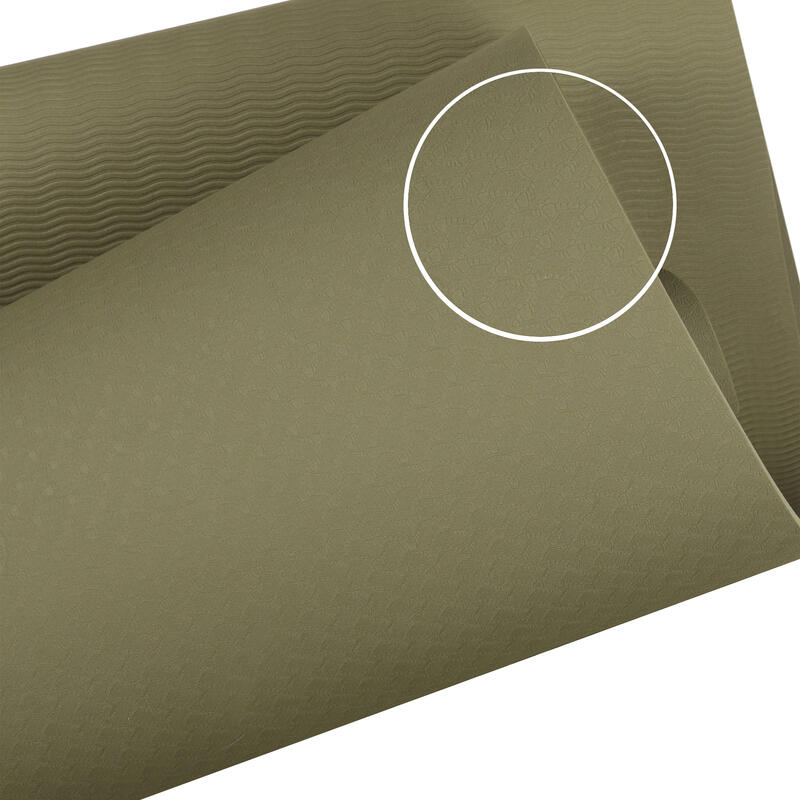 Yoga mat - Fitness en sportmat - Anti slip - TPE materiaal - Kleur: Olijfgroen