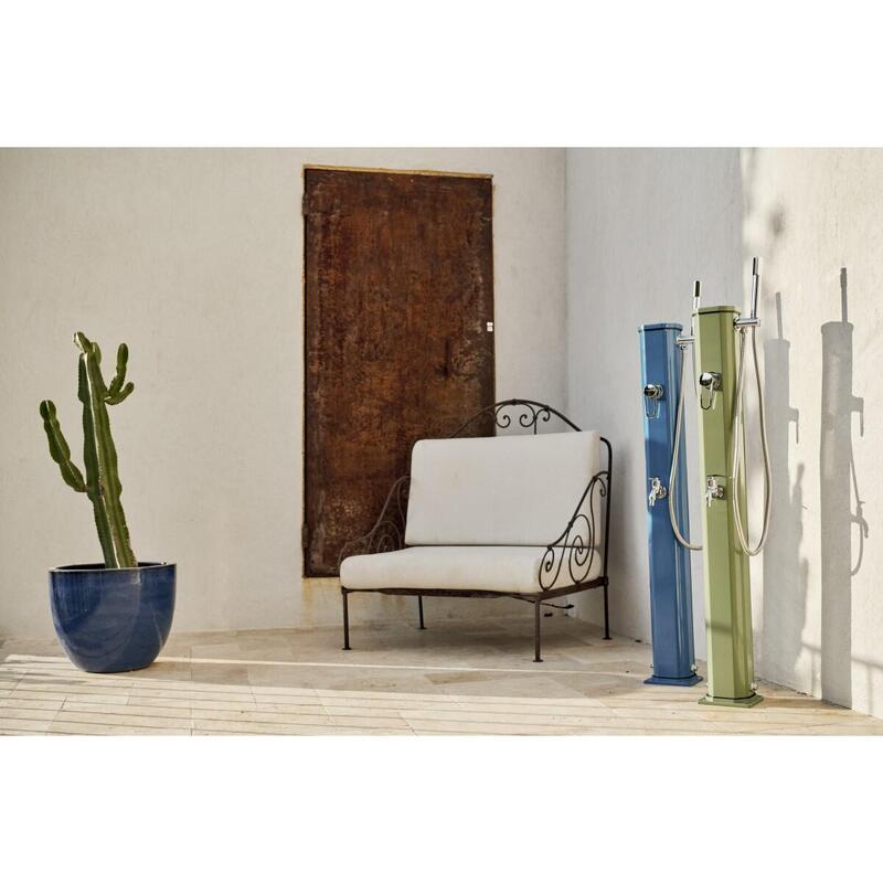 Dus solar exterior Jolly Go 20L cu duș de picioare - Aluminiu - 120 cm