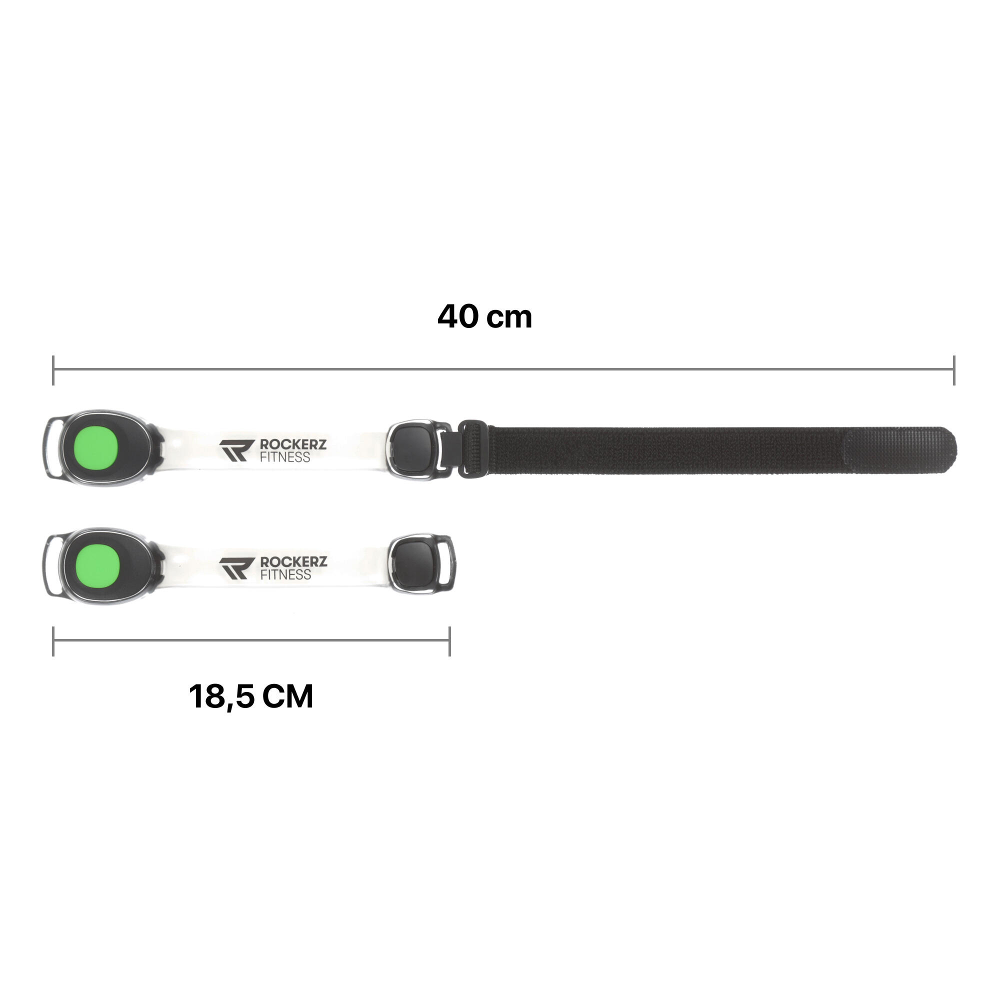 Hardloop verlichting - Hardloop lampjes - LED - Groen - Voor om je armen 6/7