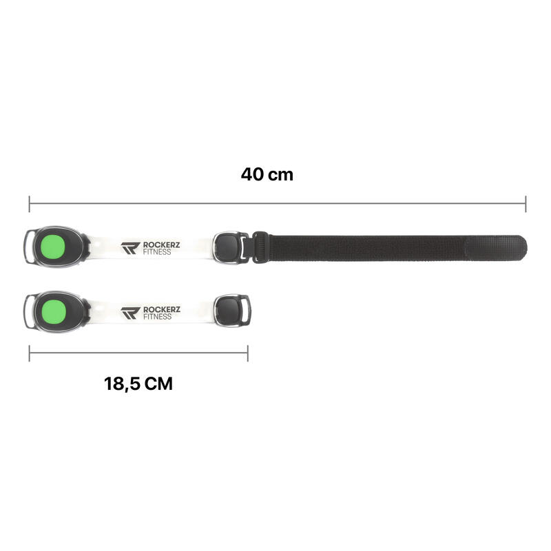 Hardloop verlichting - Hardloop lampjes - LED - Groen - Voor om je armen
