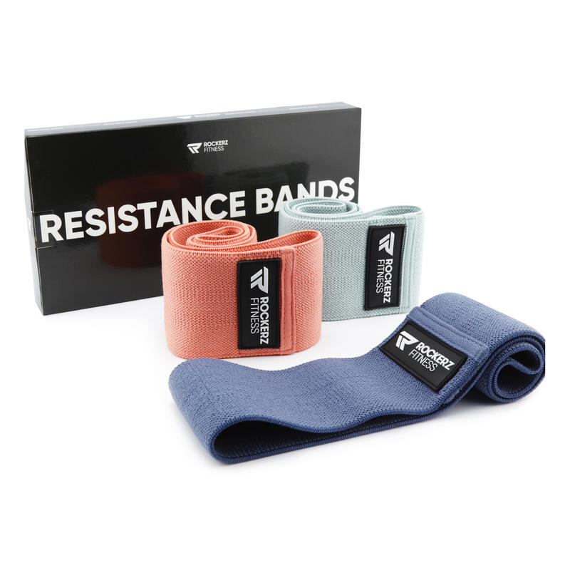 Bande di resistenza - Booty band - Elastico per il fitness - 3 pezzi